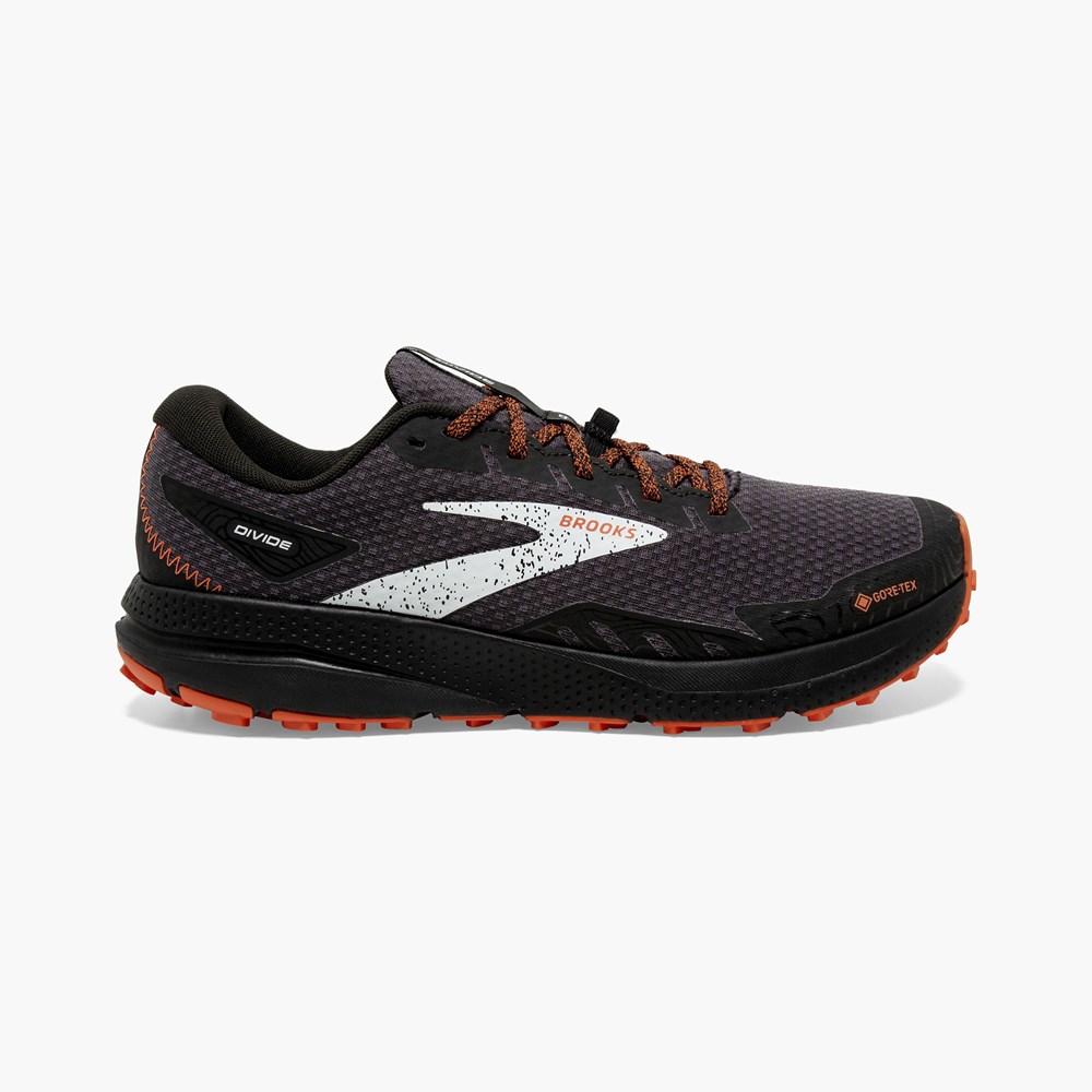 Chaussure Trail Running Brooks Light Trail Divide 4 GTX Noir Noir Homme | RSH-9056696